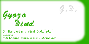 gyozo wind business card